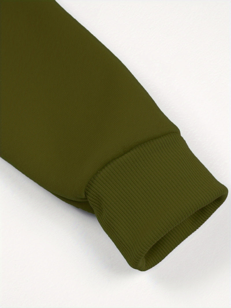 Men's Red Hoodie with "Never Give Up" Print.