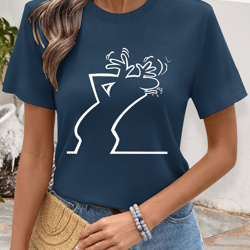 Women’s Geometric Print T-Shirt.