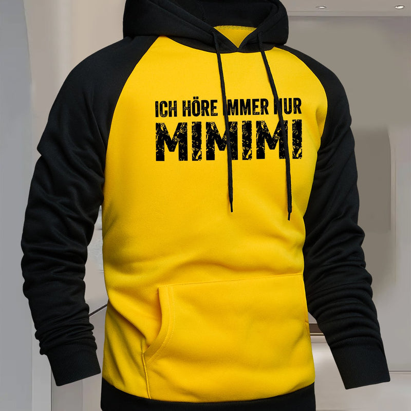 Men's Hooded Color-Blocked Sweatshirt.