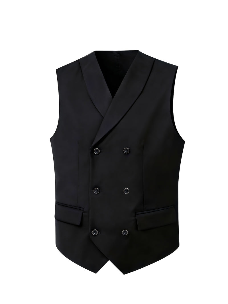 Men's 3pcs Suit Set: Jacket + Vest + Pants, Business Casual.