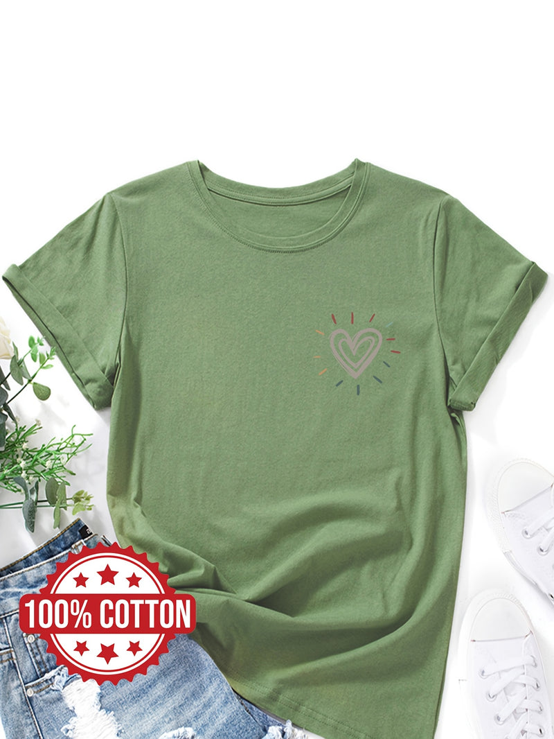 Women's "Love" Graphic Print T-Shirt.