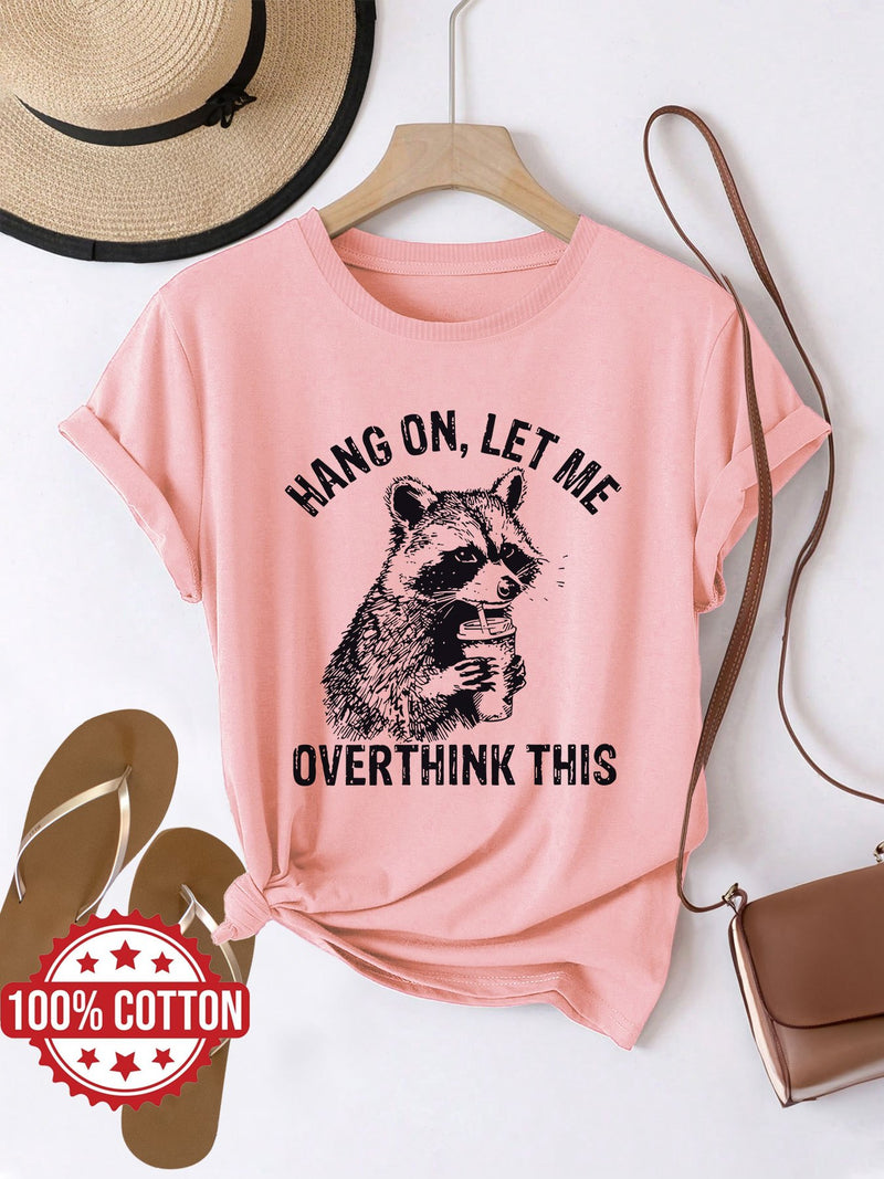 Women’s Graphic Print T-shirt, Short Sleeve Crew Neck Casual.