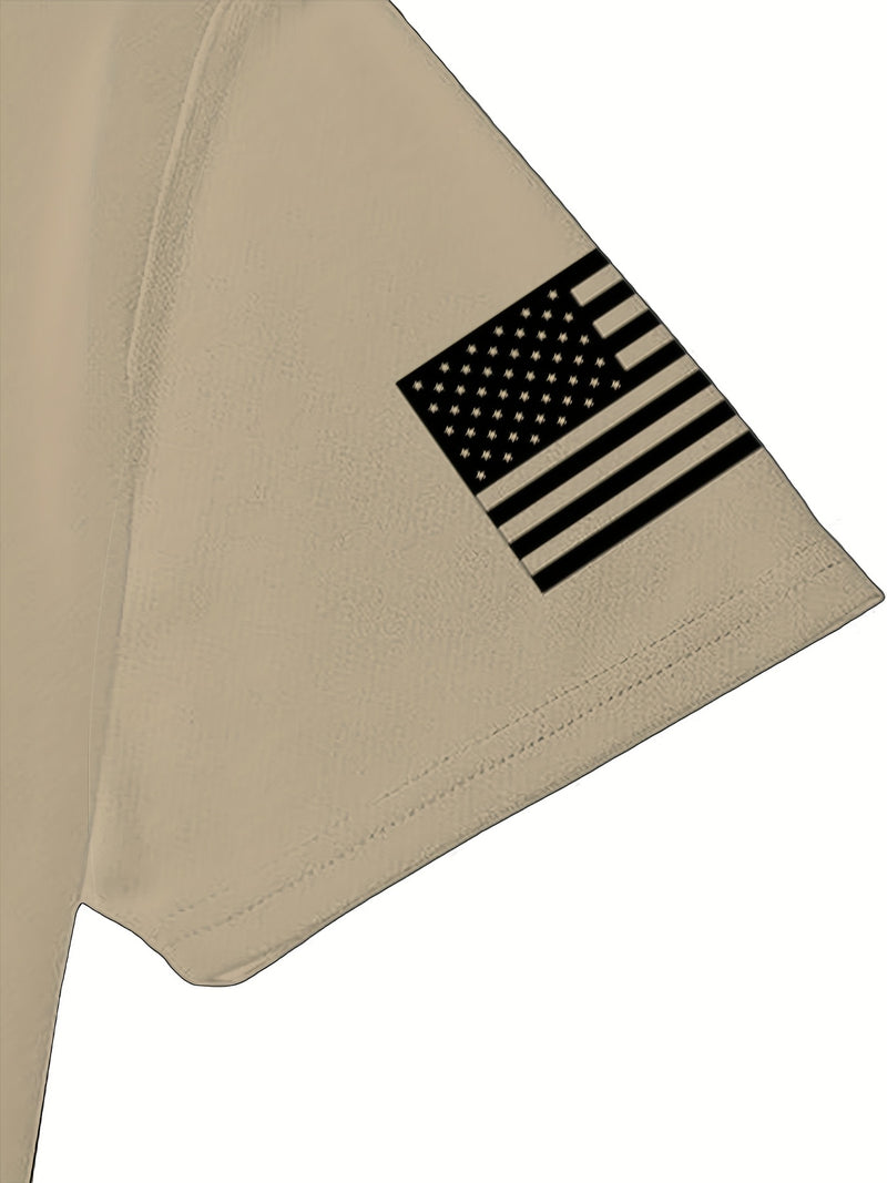 2pcs Men's Casual Fashion Set, Round Neck Short Sleeve T-Shirt.