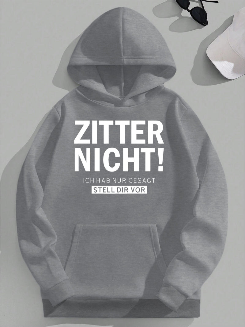 Men's Hooded Sweatshirt Interesting German.