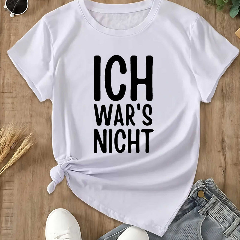 Women’s Fun and Humorous German Fashion T-shirt.
