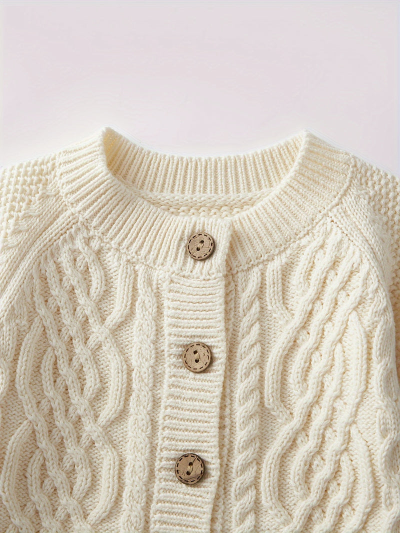 Boys And Girls Toddler Knitted Cardigan Sweater.