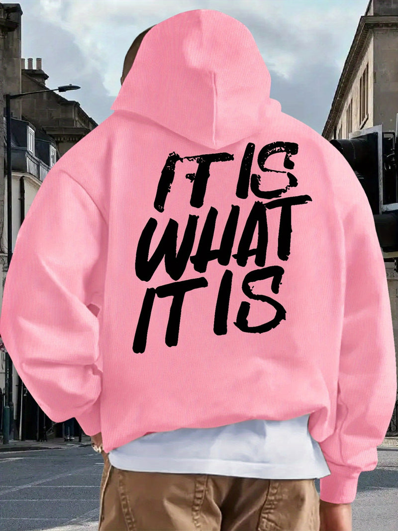 Men's Hooded Printed Sweatshirt.