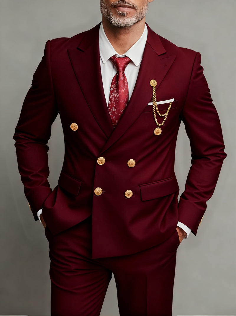 Men's 2pcs Suit Set, Jacket + Trousers, Stylish and High-Quality.