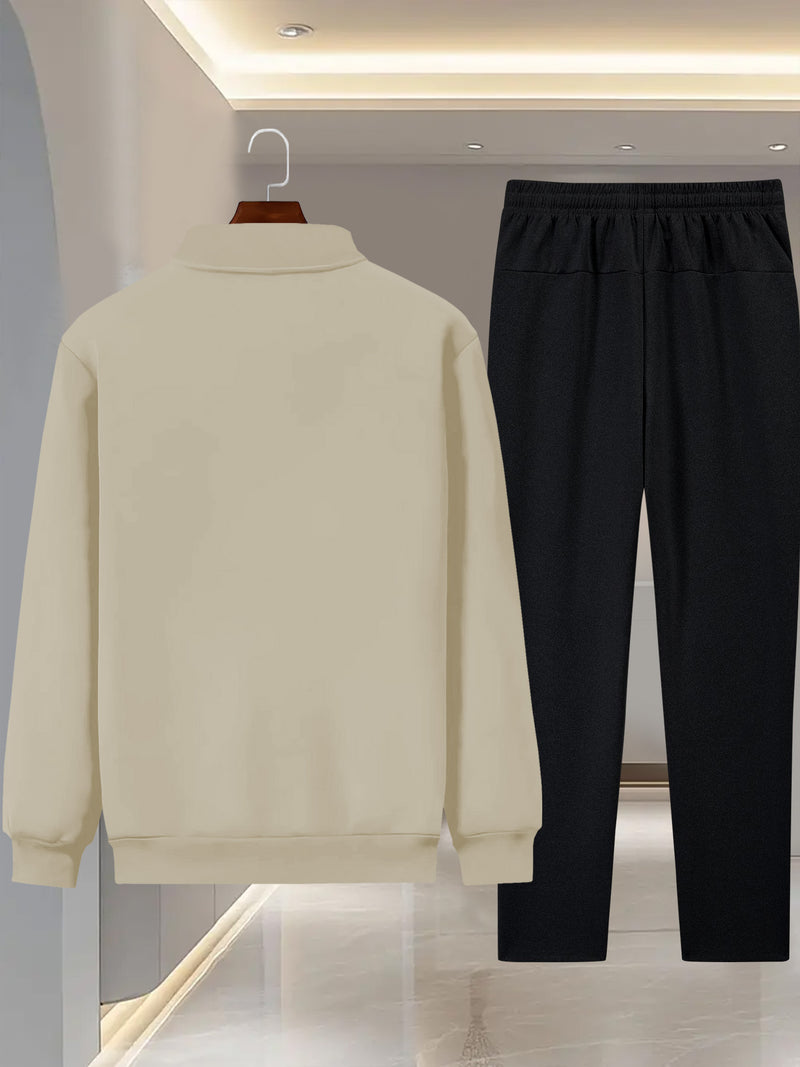 Men's Trendy Design Sense, Two-Piece Jacket Set with 777 Printing Casual.