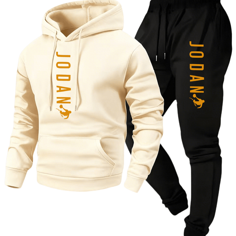 Autumn/Winter Men's -Lined Thick Hooded Sweatshirt and Jogger.