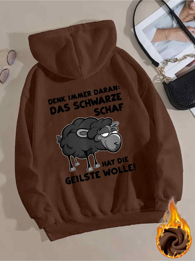 Black Sheep Women's Stylish Casual Sports Hoodie.