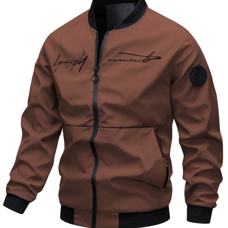Men'S Casual Versatile Jacket for Young Adults, Stylish Baseball Coat.