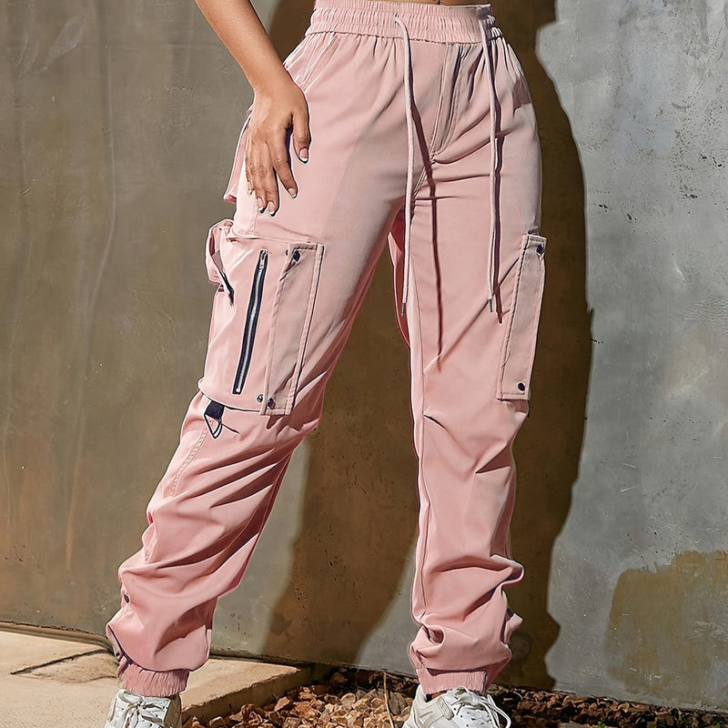 Women's High-Waisted Loose Overalls: Casual, Fashionable, and Comfortable.