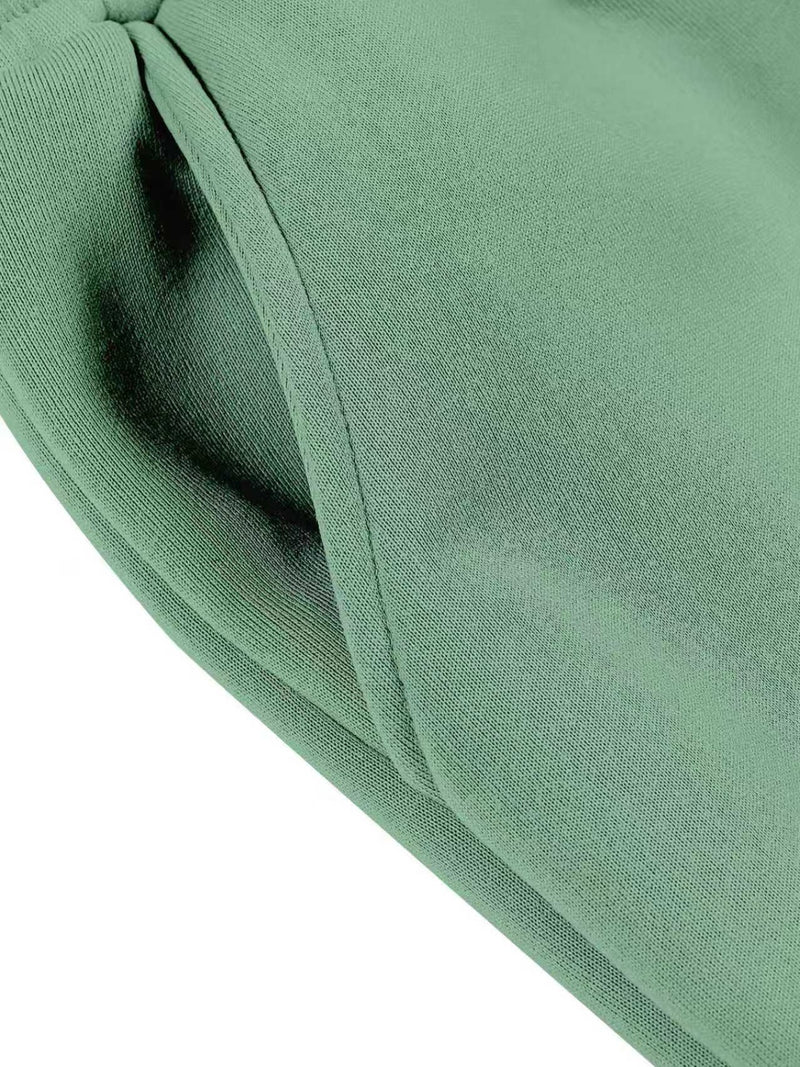 Women's European and American Fashion -Lined Hooded Sweatshirt and Pants.