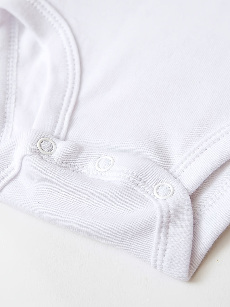 Newborn Baby Romper Short Sleeve Funny Cute Print.