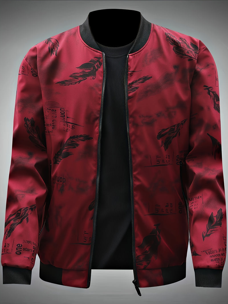 2024 New Spring And Autumn Digital Print Men'S Jacket.