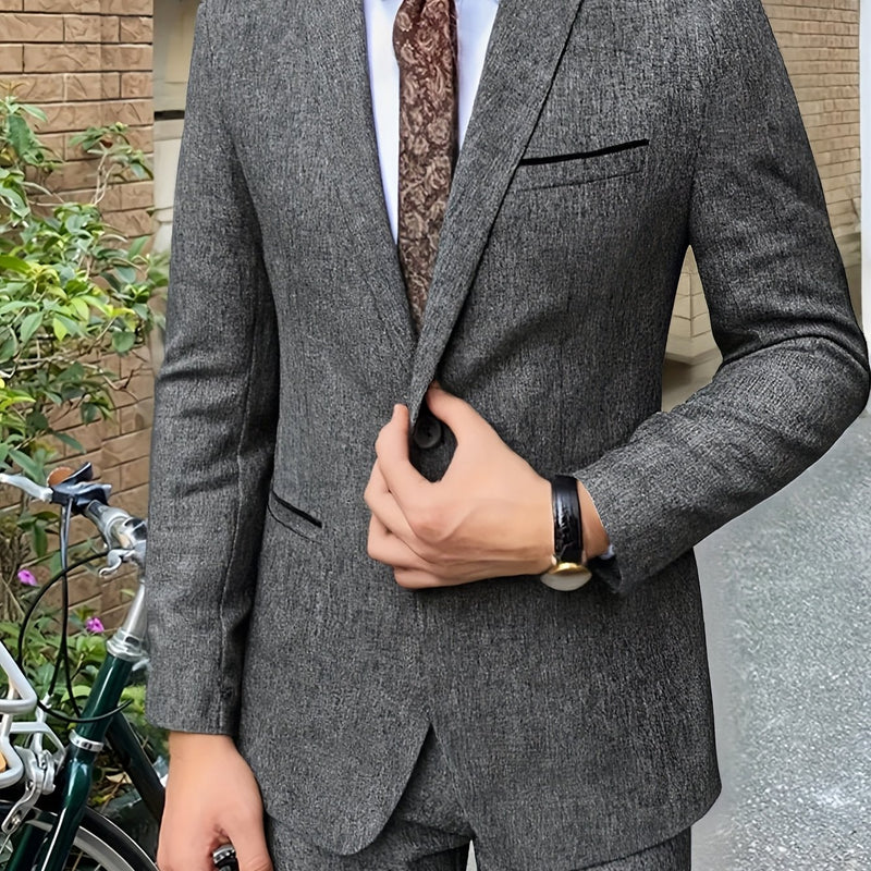 A Sophisticated Two-Piece Suit for Men.