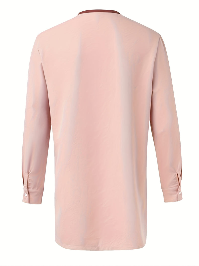 Men'S Casual Two-Piece Set Featuring an African Ethnic Style.