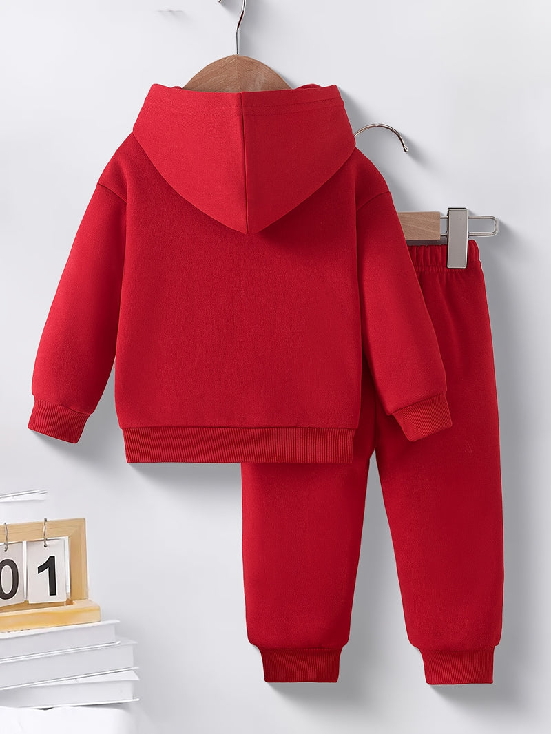 Boys' Autumn/Winter Casual English Letter Graphic Fist Bump.