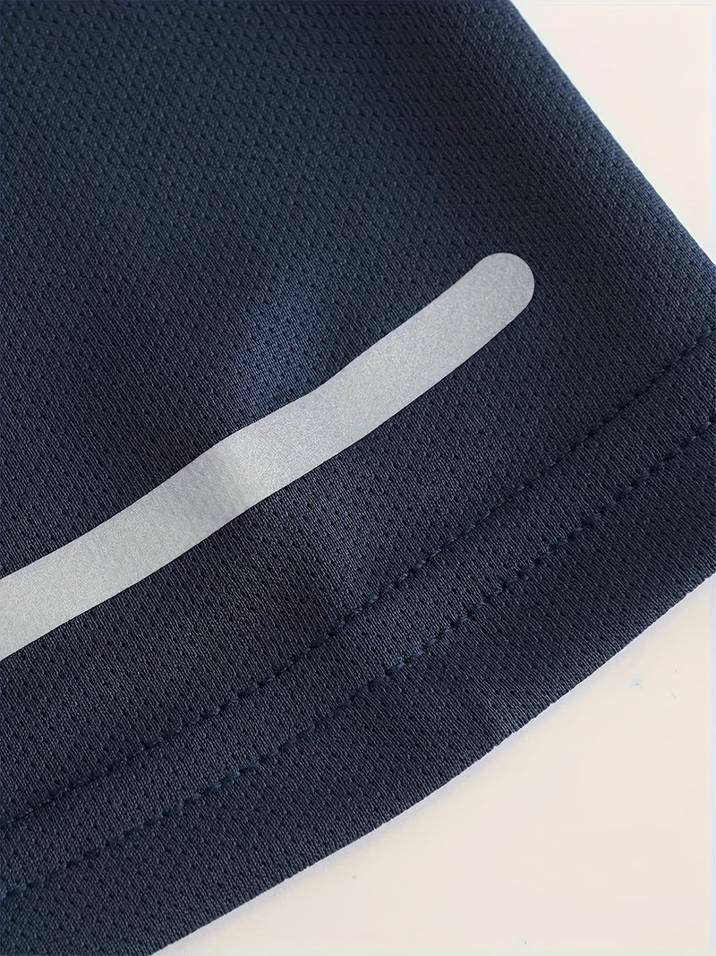 4pcs Men's Athletic T-Shirt Set - Light Blue, Navy, Black, White.