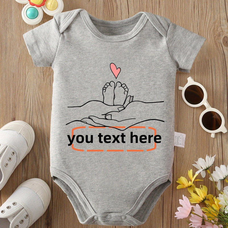 Custom Text Baby Onesie with Name/Text.