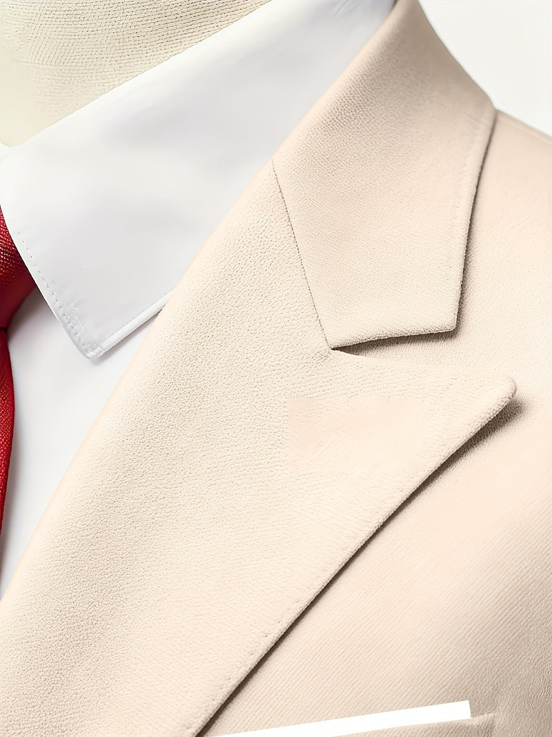 Men'S 2pcs Wedding Suit Set | Slim-Fit Business Blazer and Classic Trousers.