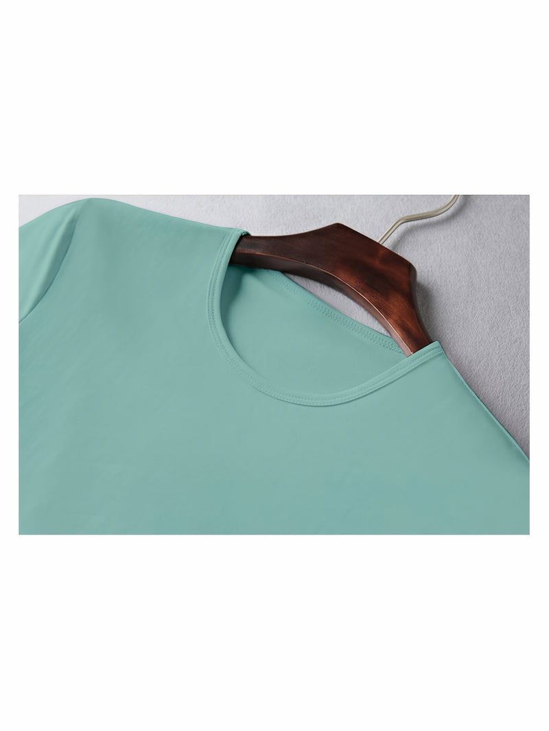 3pcs Men's Casual Short-sleeve Cotton Crew Neck T-shirt Set.