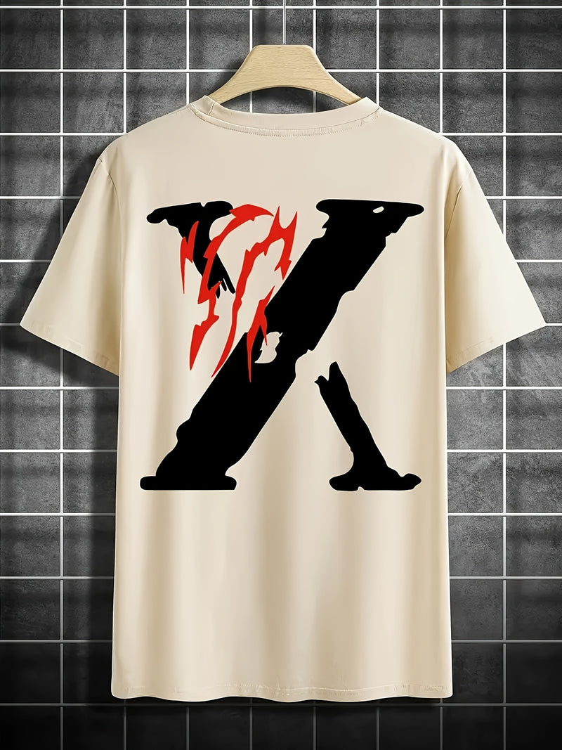 4pcs Men's Casual 3D Short-Sleeve T-Shirts.