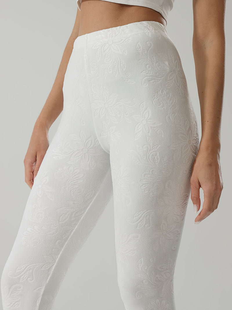 Chinese Style Women's Sports Leggings, High-Waisted.