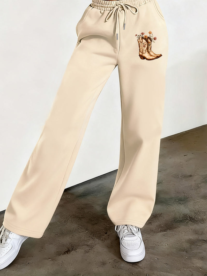 Women’s Graphic Print 2pcs Set, Hoodie & Pants.