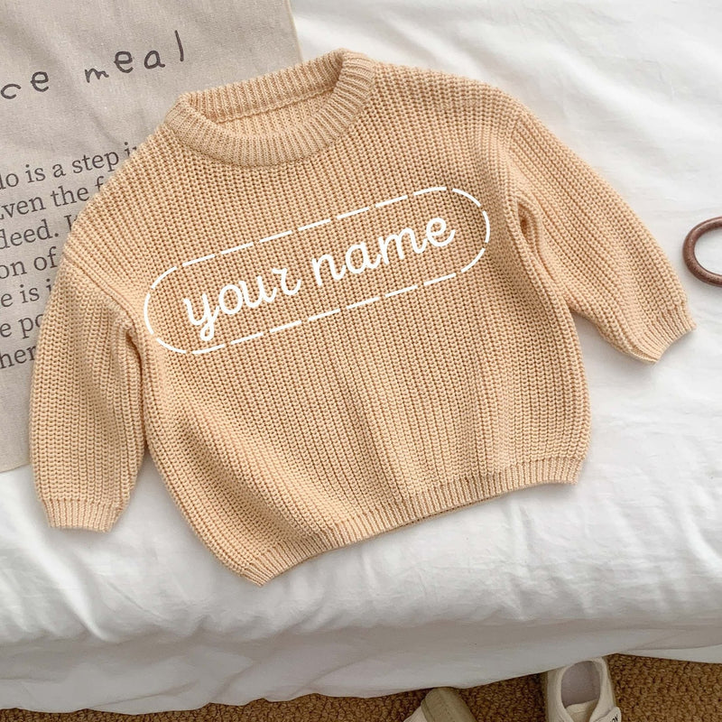 Customizable Girls' Casual Sweater.