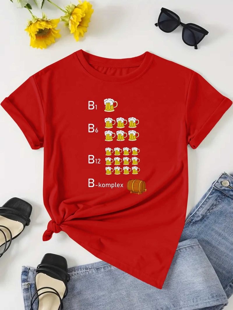 Women's T-Shirt with Short Sleeves.