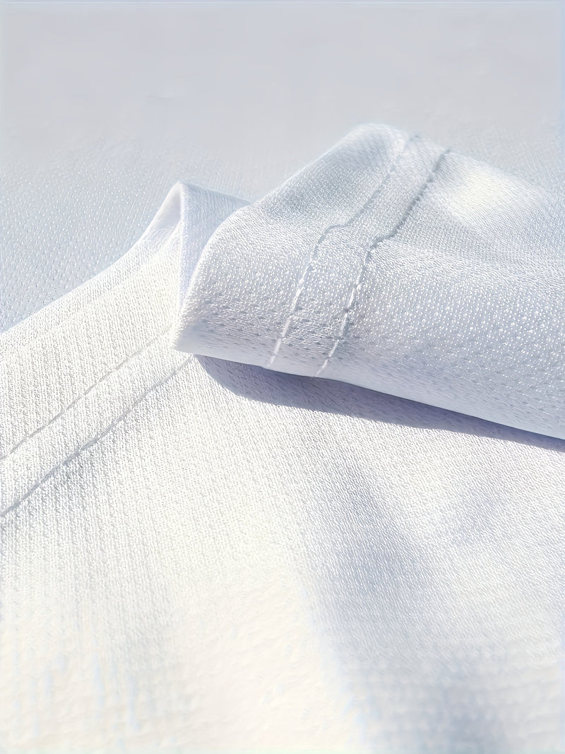 2pcs Men's Casual Fashion Set, Round Neck Short Sleeve T-Shirt.