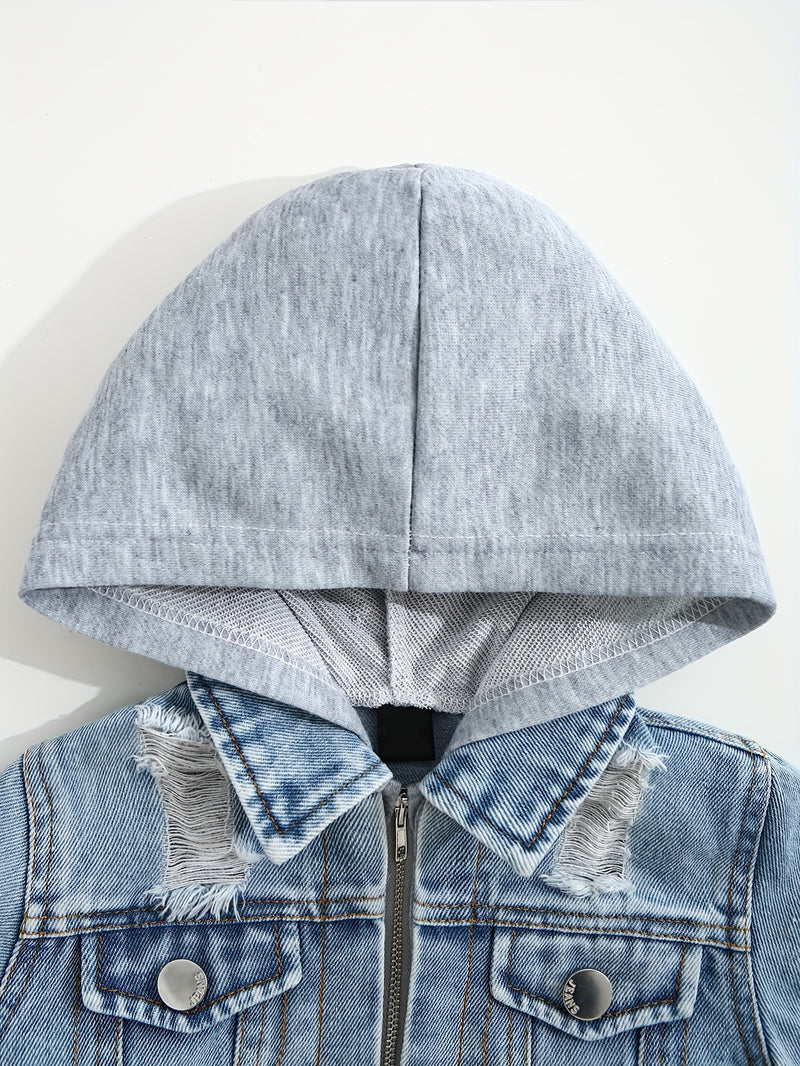 Boys and Denim 2-in-1 Style Denim Jacket.