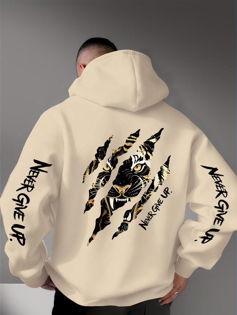 Men's Casual Personality Hooded Sweatshirt.