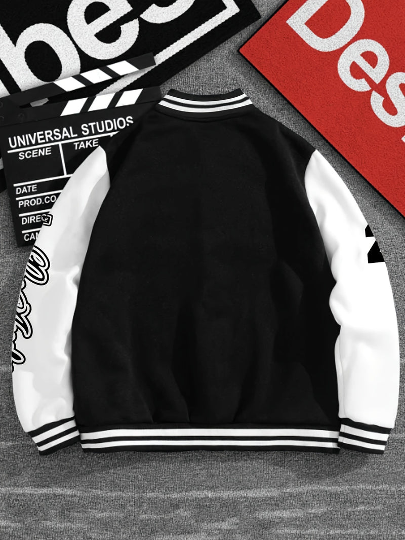 Men'sFashion Two-Piece Jacket Baseball Uniform.