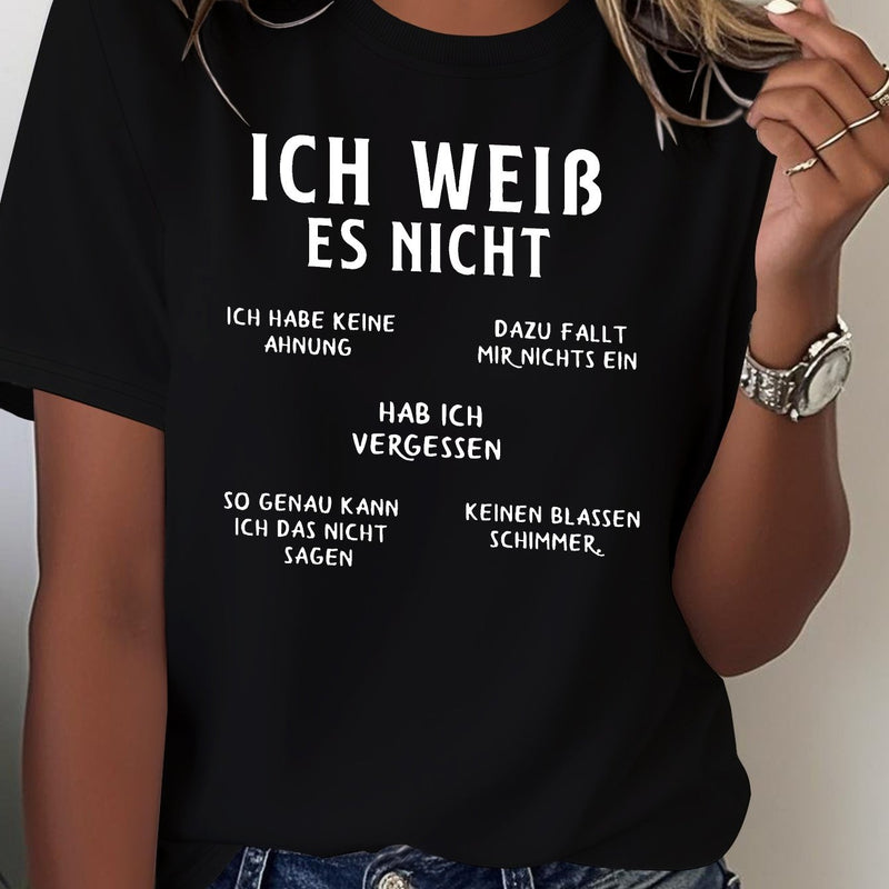 Women's Funny German Humor T-Shirt.