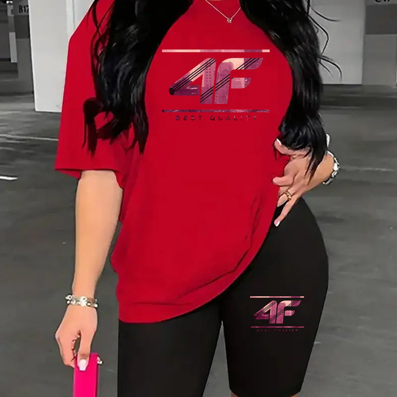 Women's Round Neck Short Sleeve Top.