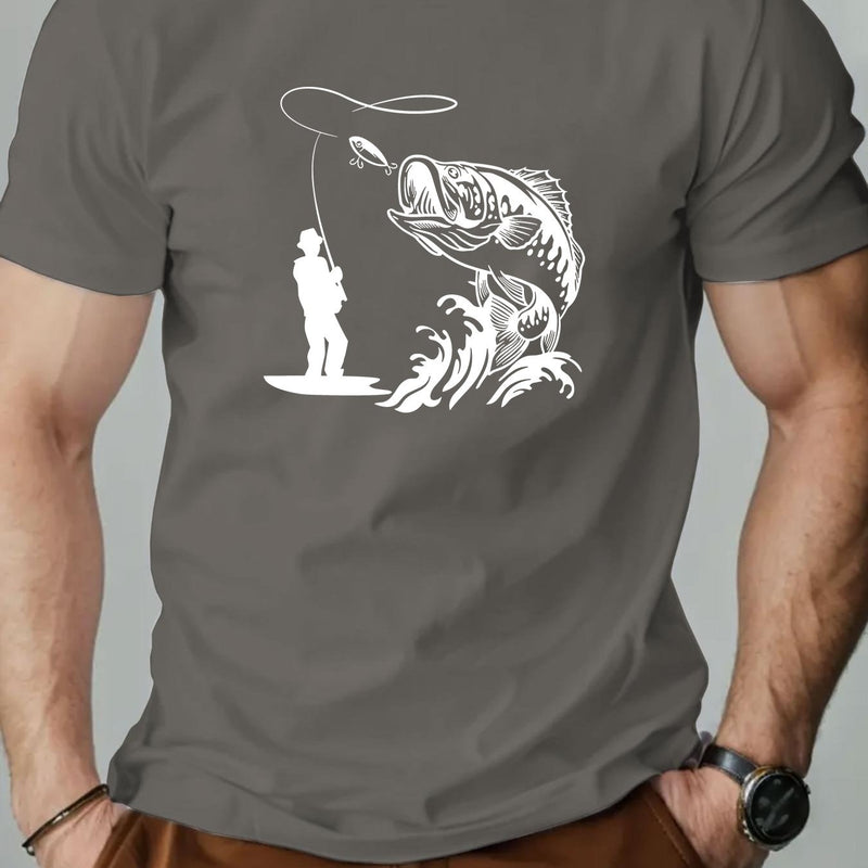 Men's Summer Casual Round Neck Short T-Shirt.