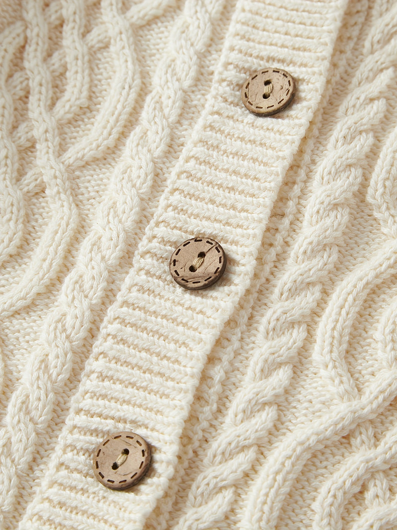 Boys And Girls Toddler Knitted Cardigan Sweater.