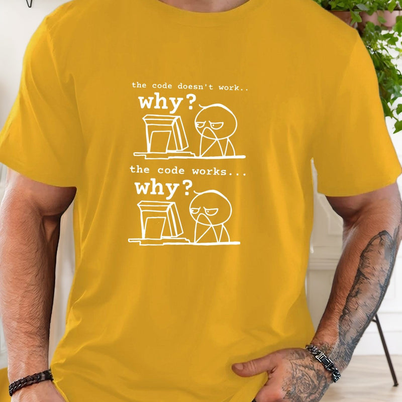 Men's Programmer T-Shirt with Funny Coding Jokes & Tech Humor.