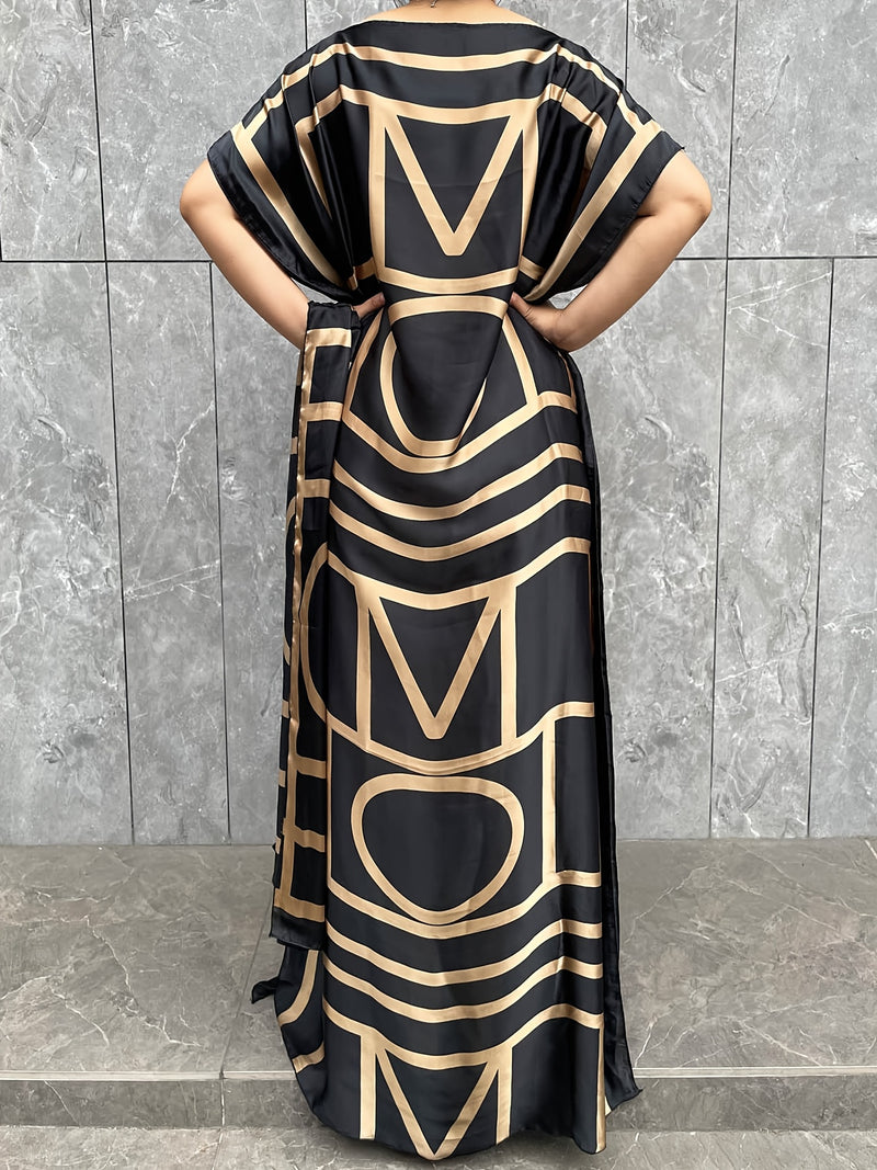 Women’s Floral Pattern Long Skirt Dress.