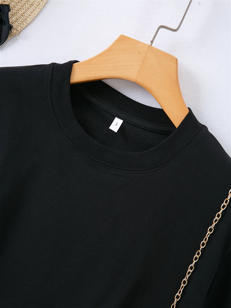 Women’s Round Neck Short Sleeve T-Shirt.