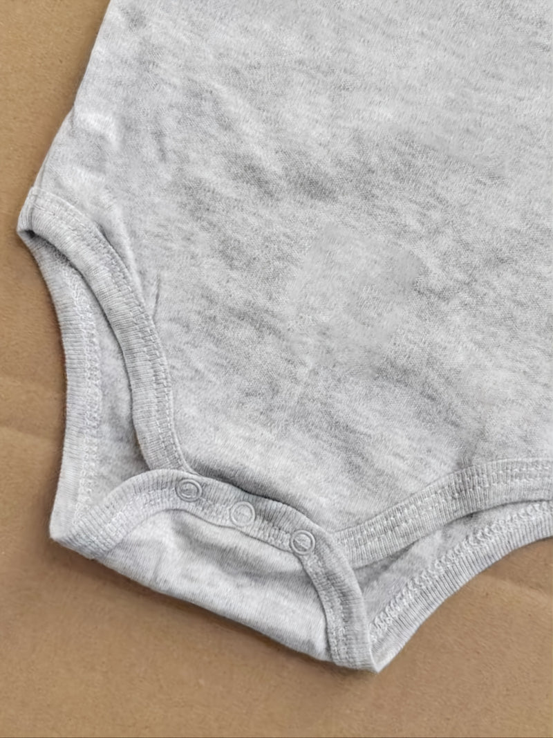 Newborn Baby Romper Short Sleeve Funny Cute Print.