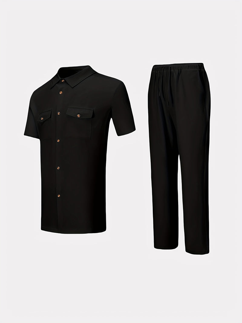 African Men'S Dashiki Suit, Men'S Suit, Button Cardigan Short.