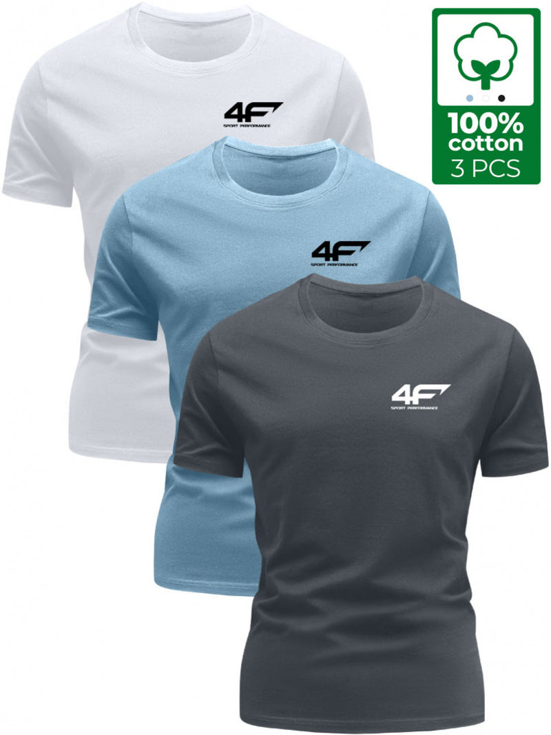 3pcs T-Shirts Trendy Men's Tops.