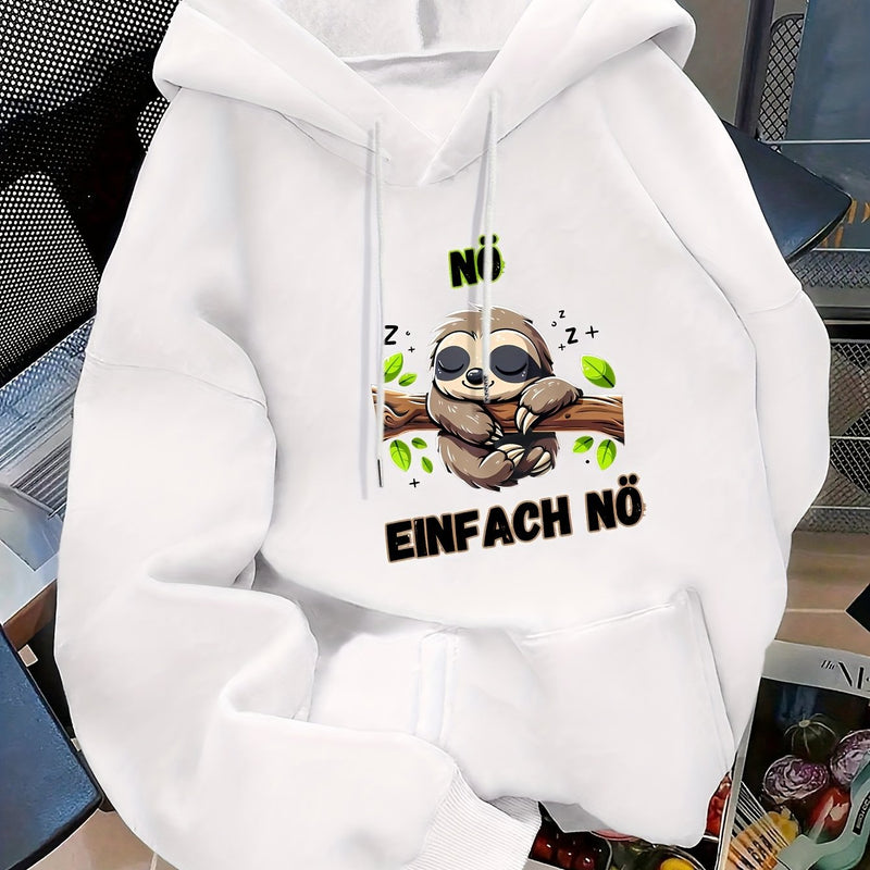 Women's casual hoodie for swear. Fall/winter style with long sleeves.