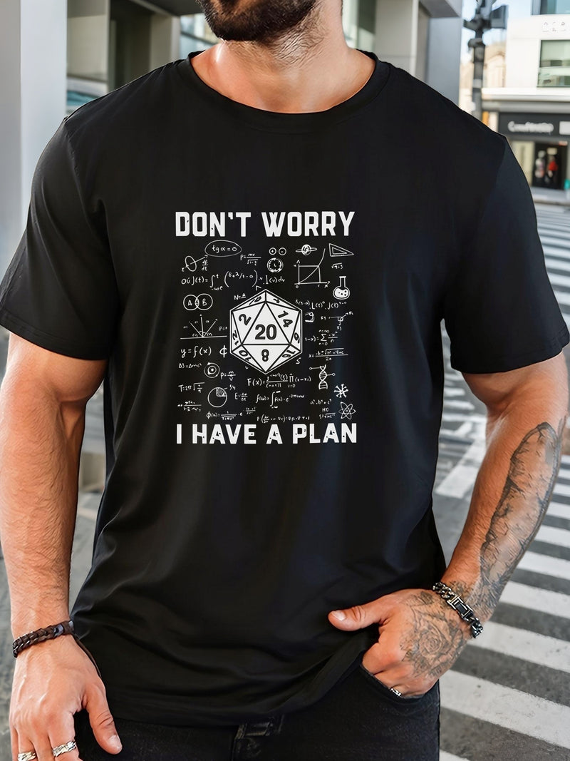 Men's Graphic T-Shirt - Casual Crew Neck, Short Sleeve.