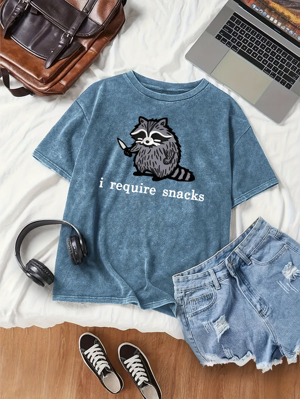 Women’s Round Neck Short Sleeve T-Shirt.