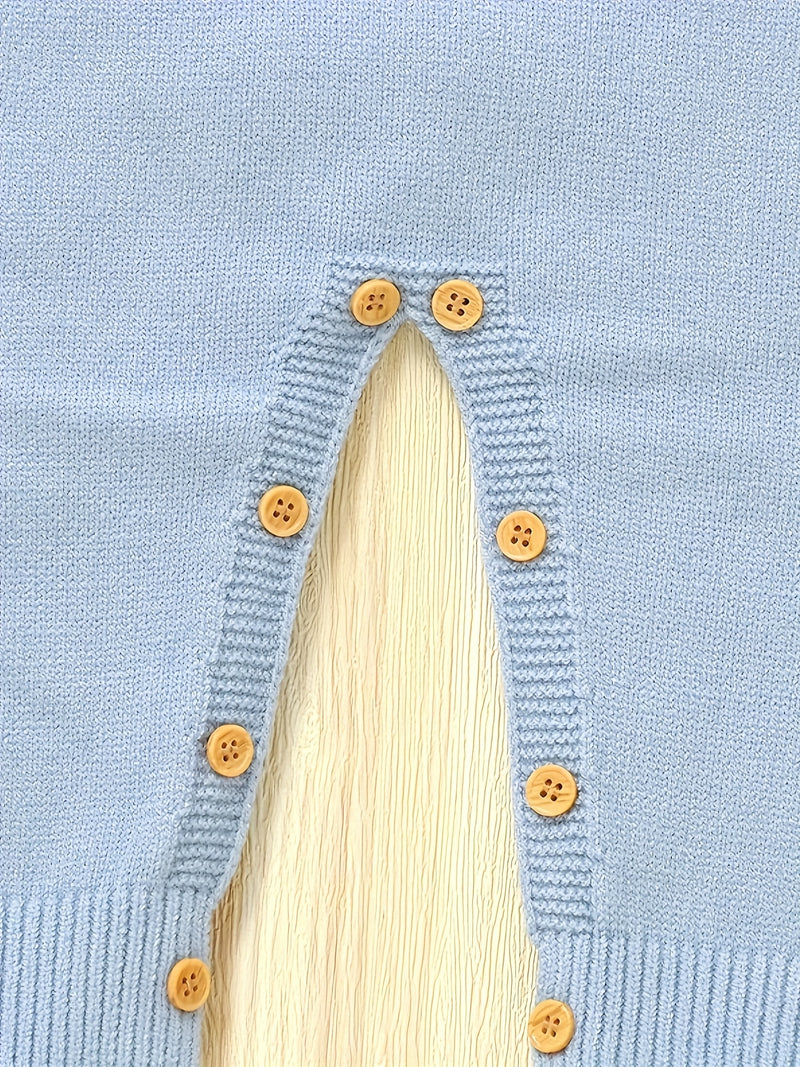 INS Boys Bodysuit with Cute Puppy Jacquard Pattern.